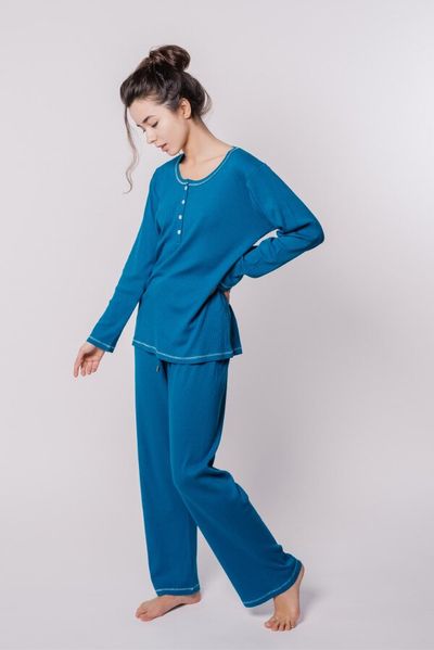 Пижама женская синяя Luna Mario LP-001