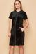 Платье с велюра черное Obrana 803-6069, Черный, S