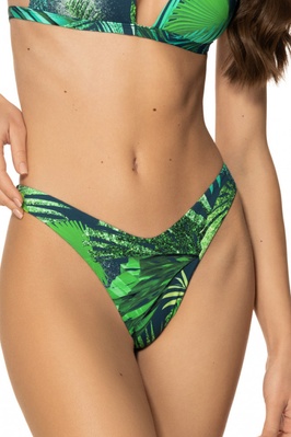 Green thong swim trunks Lindi Jasmine 6403/12, Green, M