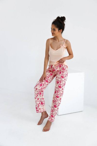 Пижама из хлопка (майка + брюки) розовая Isabella Sensis S2020218