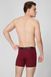 Comfortable men's long shorts with standard fit (2pcs) black/burgundy Naviale MU232-01, черный/бордо, M