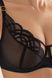 Bra with deep soft cups for large breasts black CORA 1458/29, Black, 70E