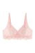 Seamless microfiber and lace bra pink Obrana 878-074, Pink, 70B/C