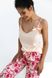 Пижама из хлопка (майка + брюки) розовая Isabella Sensis S2020218, Розовый, S