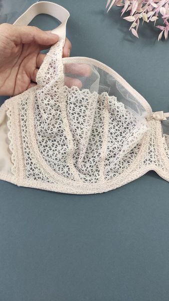 Soft balconette bra with peony lace Orhideja 196-350, Pion
