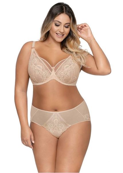 Soft bra with lace beige AVA 1824, Beige, 75F