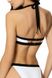 Soft swimming bra white and black SUZY Jasmine 6321/20, Біло-чорний, 70B