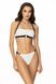 Soft swimming bra white and black SUZY Jasmine 6321/20, Біло-чорний, 70B