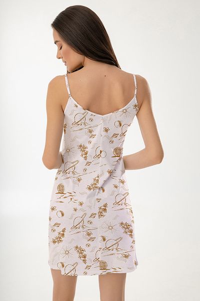 Сорочка з бавовни нюдово-коричнева Jasmine Gelarda 4505/36
