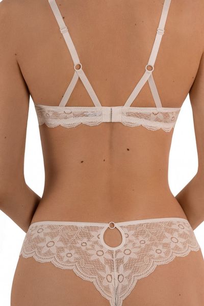 Milky lace thong panties Adelia Jasmine 2122/10, Milk, L