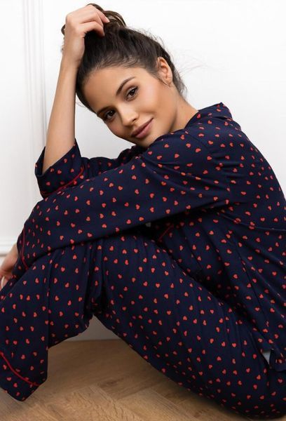 Viscose pajamas Sophia Sensis S2020288, Navy blue