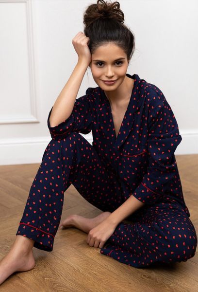Viscose pajamas Sophia Sensis S2020288, Navy blue