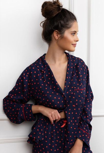 Viscose pajamas Sophia Sensis S2020288, Navy blue