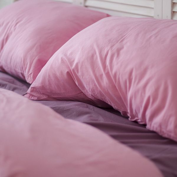 Комплект постельного белья виолет/розовый из поплина