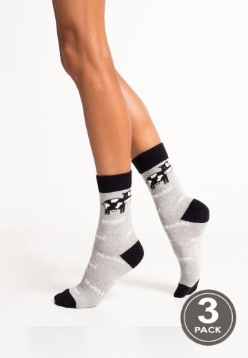 Шкарпетки жіночі бавовняні LEGS 94 SOCKS 94 (3 пари)
