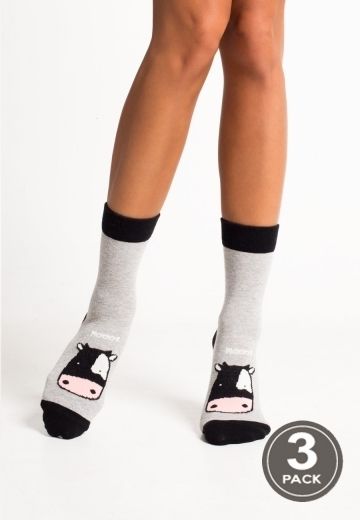 Шкарпетки жіночі бавовняні LEGS 94 SOCKS 94 (3 пари)