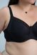 Bra with soft cup and side support black NANA 154501, Чорний, 100D