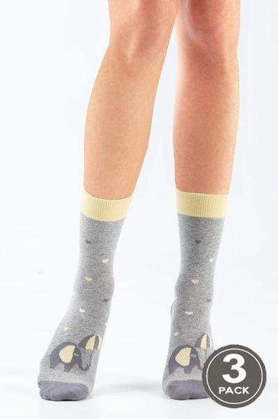 Шкарпетки жіночі бавовняні LEGS 98 SOCKS 98 (3 пари)