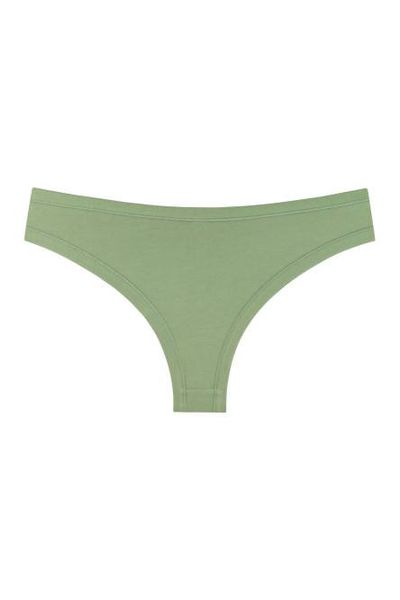 Cotton Brazilian briefs grey-green solid 200-20 Obrana, Green, 48