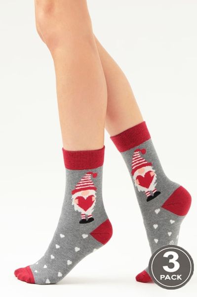 Шкарпетки жіночі бавовняні LEGS SOCKS 102 (3 пары) W52