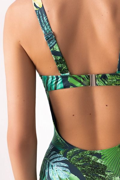 One-piece swimsuit green Gelian Jasmine 6505/12, Green, 70B