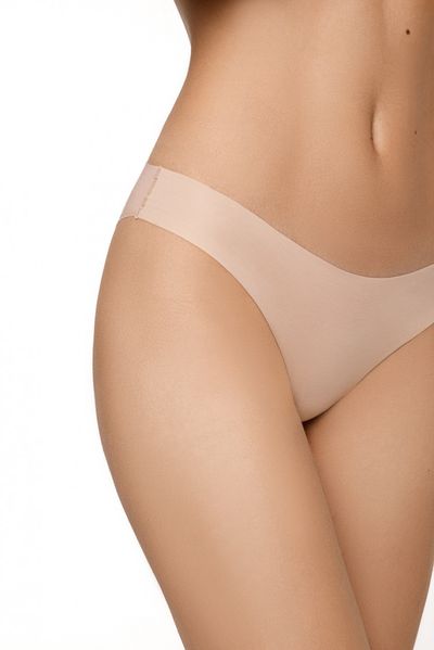 Seamless cotton Brazilian panties light beige Mickey Jasmine 9201, Beige, L