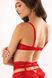 Bra push-up molded cup red INES Jasmine 1124/32, Red