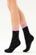 Шкарпетки жіночі бавовняні рожеві LUREX POINT 03 LEGS W54, NERO/ROSE, 36-40