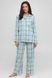 Хлопковая фланелевая пижама аква DREAMS Naviale LS.04.001, Аква, L