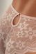 Rose powder lace Brazilian panties Lesly Jasmine 2233/10, Рожева пудра, L