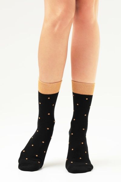 Шкарпетки жіночі бавовняні коричневі LUREX POINT 03 LEGS W54