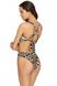 One-piece swimsuit black/beige Lorraine Jasmine 6518/9, Чорний/бежевий, 70B