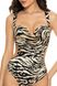 One-piece swimsuit black/beige Lorraine Jasmine 6518/9, Чорний/бежевий, 70B