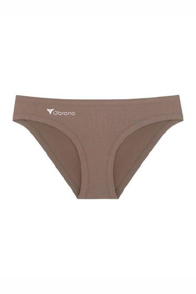 Cotton slip panties milk chocolate plain 200-30 Obrana, Молочний шоколад, 42