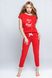 Хлопковая пижама красная Sensis Nectar Love S202066, Красный, S