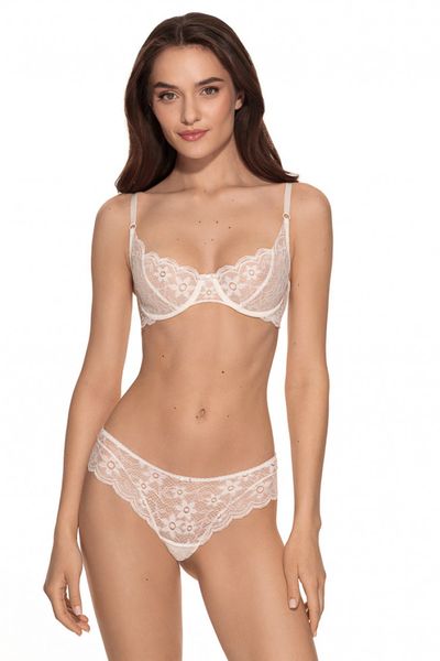 Milk lace Brazilian panties Milly Jasmine 2237/10, Milk, M