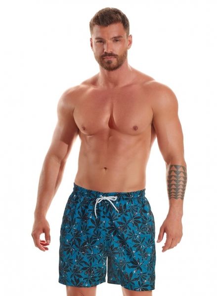 Мужские пляжные шорты синие Jolidon B601I