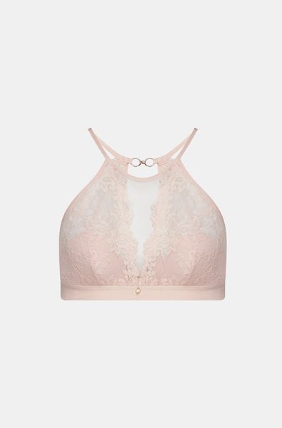 Exquisite top bra made of lace CHATEAU peach 3431, L