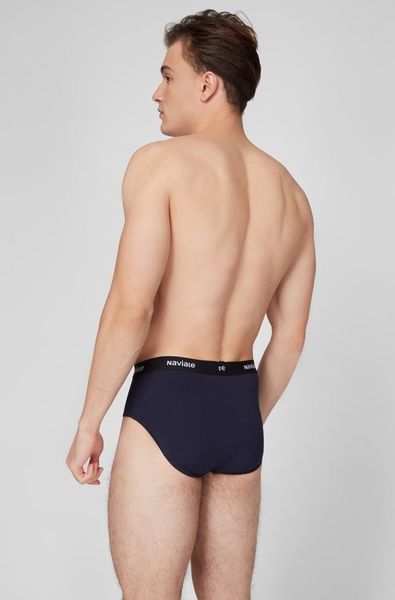Stylish men's slip-on shorts with a standard fit (2 pcs.) blue/bordeaux Naviale MU202-01, синий/бордо, L