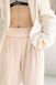 Loose fit trousers beige-rose Naviale Viscose LH422-01, Pink, L
