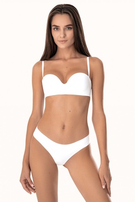 Seamless white Brazilian panties Jasmine Sharon 6211, White, S