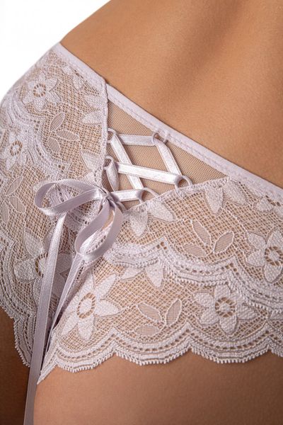 Soft lilac lace Brazilian panties Ernesta Jasmine 2230/10, Ніжно-бузковий, L