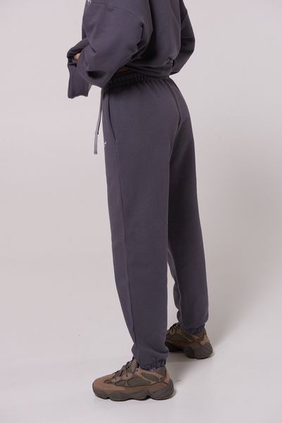 Women's jogging trousers three-thread loop graphite Luna LC001, Графітовий, M