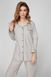 Women's cotton pajamas gray stripe Naviale BLISS LH543-02, Gray, L