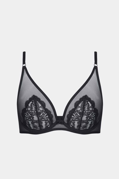 Elegant bra with soft cups on frames black Primavera Kleo 3420, Black, 75C