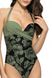 Green one-piece swimsuit Albina Jasmine 6534/31, Green, 70B