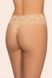 Comfortable women's panties - thong with a high fit beige/black (2 pcs.) 151С Kleo, COLOR MIX, 3XL