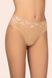 Comfortable women's panties - thong with a high fit beige/black (2 pcs.) 151С Kleo, COLOR MIX, 3XL