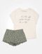 Cotton pajamas with shorts cream ADORE HENDERSON 41303, Cream, 2XL