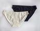 Antique white/black cotton panties (2pcs) 129 C COTTON Kleo, COLOR MIX, L